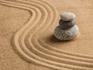 Japanese Zen stone garden